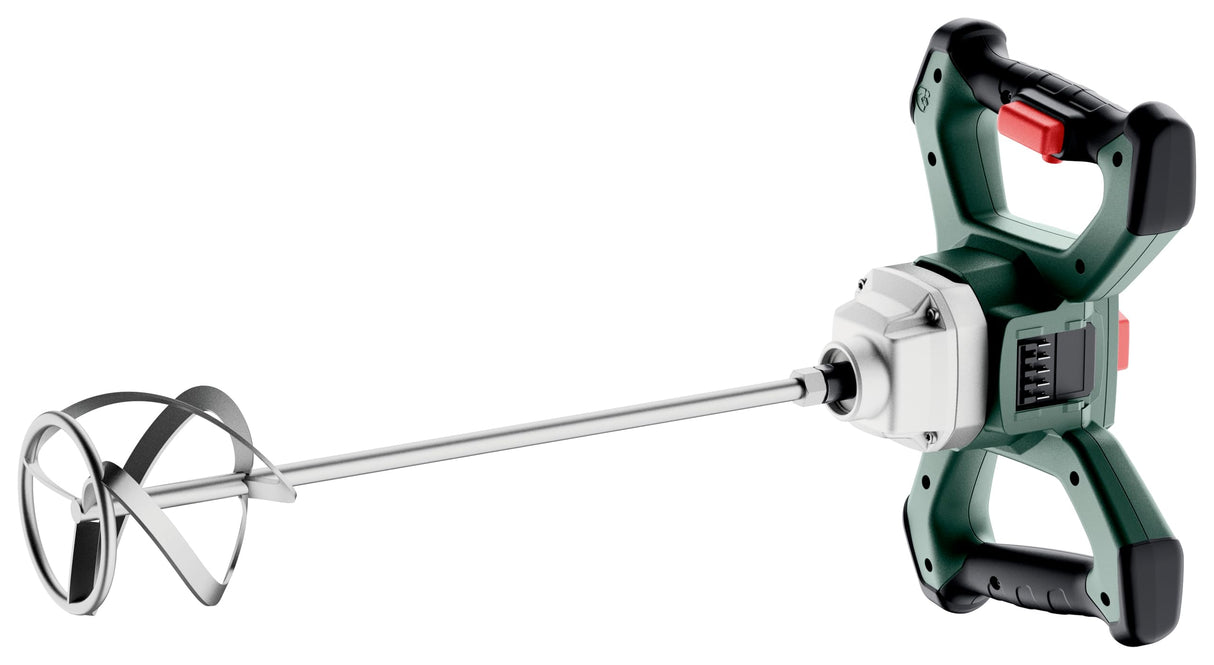 Metabo Agitador de Batería 18V RW 18 LTX BL 120 | Motor Sin Escobillas, Parada Rápida, 30L Mezcla Eficiente, Seguridad Mejorada, Manejo Ergonómico Avanzado