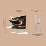 SAMSUNG LS27FG904XUXEN- Monitor Gaming Odyssey 3D G90XF 4K (3840 x 2160, 16:9, 165Hz, 1ms(GTG), 4K, Experiencia 3D sin Gafas, IA 3D Video, Reality Hub Mercury Silver