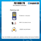 Hakko FG-100B FG100B-20 - Termómetro de punta de soldadura