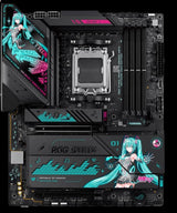 ASUS ROG STRIX X870E-H GAMING WIFI7 - Hatsune Miku Edition - Motherboard - ATX - Socket AM5 - AMD X870E Chipsatz - USB4, USB-C 3.2 Gen 2x2, USB-C 3.2 Gen2, USB 3.2 Gen 2, USB 3.2 Gen 1 - Wi-Fi 7, 5G