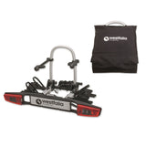 Westfalia Portabicicletas Bikelander para Enganches | Incluye Bolsa; portabicicletas para 2 Bicicletas; apto para Bicicletas Eléctricas; plegable | Luces híbridas LED