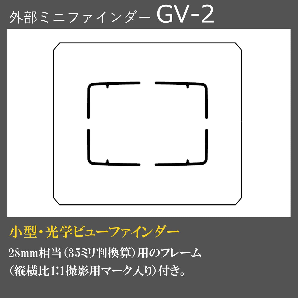 Ricoh GV-2 - Visor Externo para GXR, GR Digital I-IV (Marco de 28 mm)