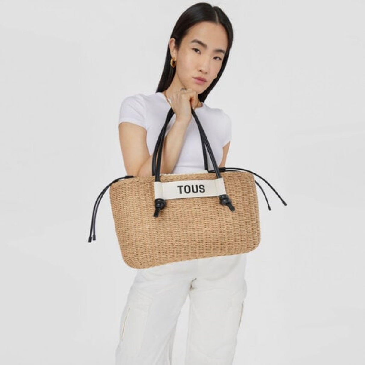 TOUS Capazo Grande 395901569 Scoubidou Negro