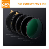 K&F CONCEPT Nano-Xcel Pro 77mm Filtro UV de Protección MC UV Ultradelgado con Marco de Cobre Vidrio óptico HD con 36 Capas Revestimiento Nano con Estuche de Filtro
