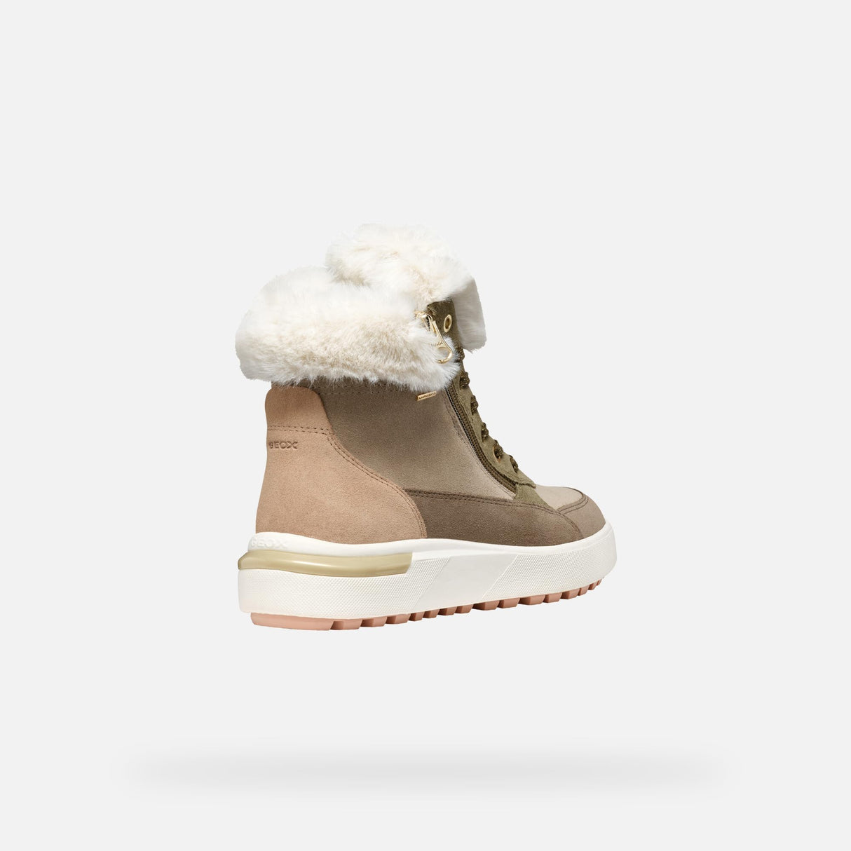 Geox D Dalyla B ABX A, Bota de Tobillo Mujer, Musk Off White, 38 EU