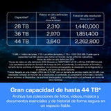 WD 44TB My Book Duo Disco Duro RAID de Escritorio, USB-C/USB 3.2 Gen 1, Copia de seguridad y protección con contraseña, RAID 0/1, JBOD, Formateado para Windows y MacOS, Negro