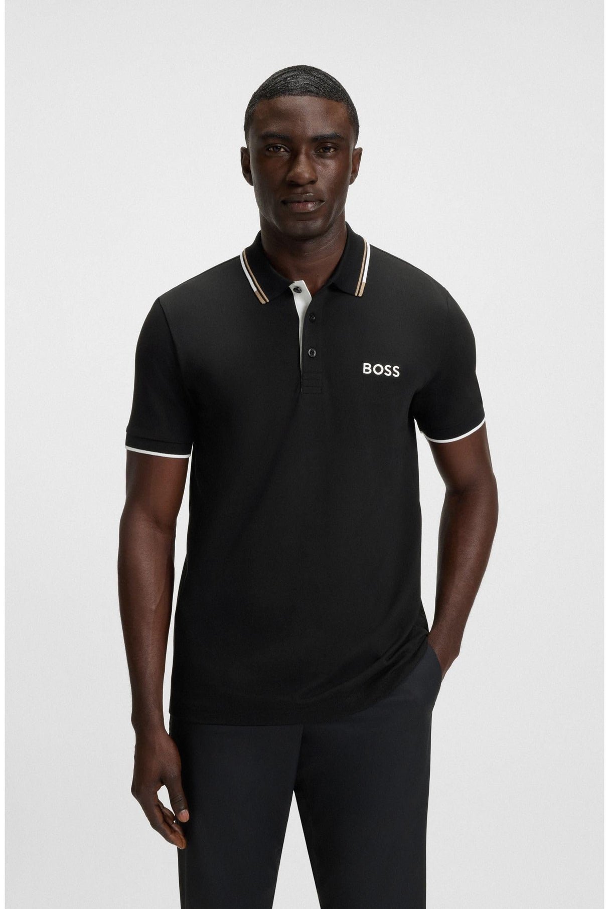 BOSS Paddy Pro Polo, Black2, XXXXXL para Hombre