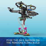 LEGO 75573 Avatar Montañas Flotantes: Sector 26 y Samson de la RDA, Helicóptero de Juguete para Construir, Direhorse Animales y 5 Mini Figuras, Idea de Regalo