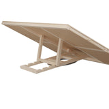 Relaxdays Tablero para Puzzles con 4 Cajones, Organizador Rompecabezas de 1500 Piezas, Giratorio, Inclinable, Natural, Madera, 4 x 93 x 67 cm
