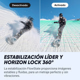 Insta360 X4 Paquete de Snowboard - Cámara de acción Impermeable 8K 360, Vídeo 4K Gran Angular, Efecto Selfie Stick Invisible, Protectores de Lente Extraíbles, 135 Min Batería, Edición IA