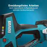 NOVUS TOOLS Juego de grapadora de batería J-551 con 9.800 grapas, para grapas de alambre plano de 6-14 mm y clavos de 16 mm, compatible con batería CAS de iones de litio de 18 V, sin batería ni