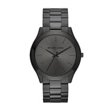 Michael Kors - Pasarela Delgada con Acero Inoxidable Negro para Hombre MK8507