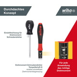 Wiha Destornillador dinamométrico TorqueVario®-S con limitación del par de apriete de ajuste variable 0.1-0.6 (26888)
