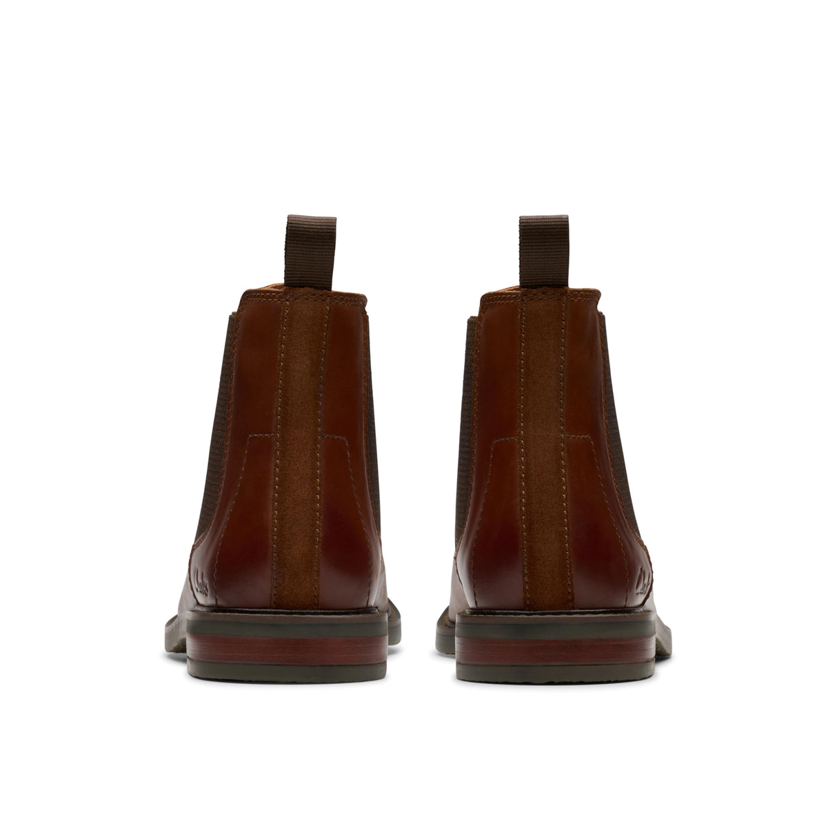 Clarks Jaxen Easy, Botas Estilo Chelsea Hombre, Tan Leather, 41 EU
