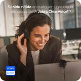 Jabra Evolve3 85 Auriculares Over-Ear Bluetooth Inalámbricos con Micrófono y Base Carga para Trabajo, USB-C, IA Llamadas, ANC Adaptativa, 25h Batería, para Apps de Reunión, Negro