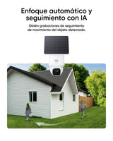 eufy Security SoloCam E30 Camara vigilancia WiFi Exterior, con Energía Solar, Panorámica de 360°, Seguimiento por IA, Claridad 2K, Compatible con HomeBase S380, Sin Cuotas Mensuales, 2 Pack+Homebase2