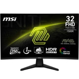 MSI Monitor Gaming mag 32C6X, 1920x1080 (FHD), 31.5", 16:9, Curve 1500R, Negro