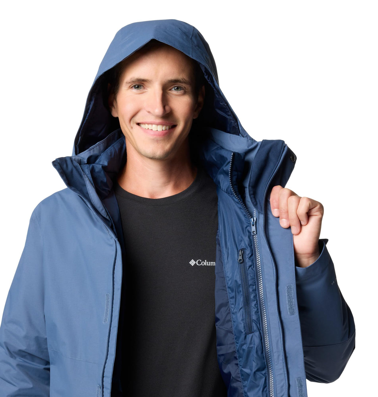 Columbia Element Blocker Interchange Jacket, Chaqueta De Invierno 3 En 1 Hombre, Dark Mountain, M
