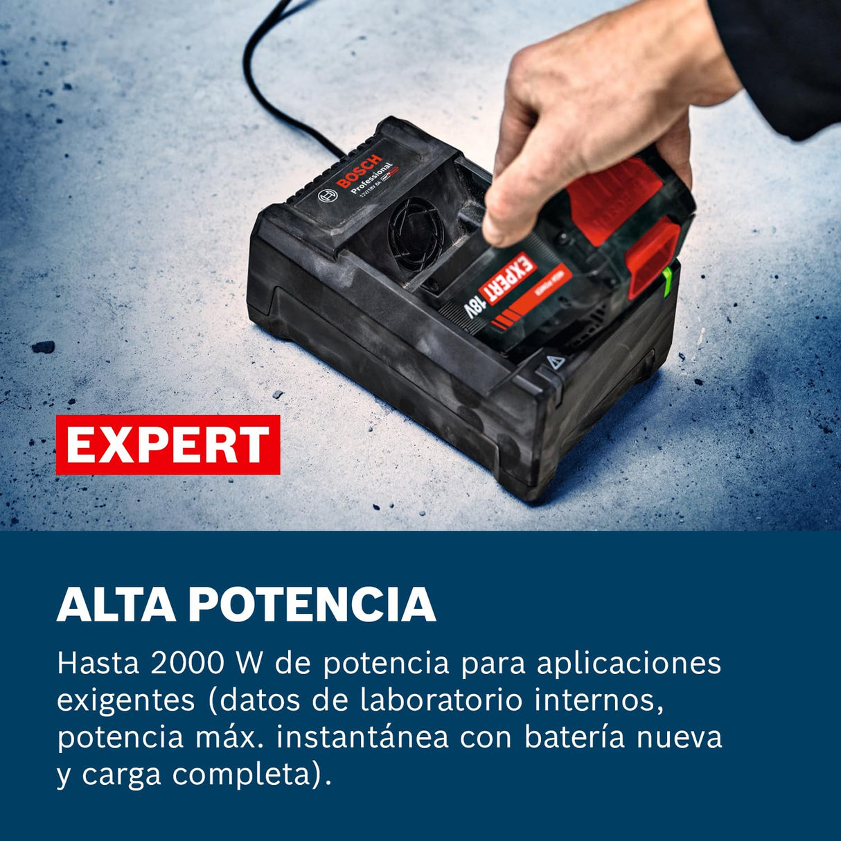 Kit de batería de alta potencia Bosch EXPERT 18V System: 4x EXBA 18V-55, L-BOXX 136
