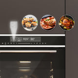 Cecotec Horno Microondas Integrable 60x60cm Bolero Hexa MWO706000 Line. 2880W, 72L de Capacidad, 13 Funciones con Pizza Master, Defrost, Electronic Timer