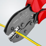 Knipex PreciForce® Alicate para crimpar terminales bruñido, con fundas multicomponentes 220 mm 97 52 30