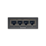 StarTech.com Inyector de Alimentación PoE Power over Ethernet Midspan 4 Puertos Gigabit RJ45 de Pared - 30,8W por Puerto - 802.3at af
