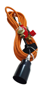 Pack con 1 Quemador Acero 100kW + 1 Collar de 500 mm + 1 Empuñadura + 10 m de Tubo 963/10 + 1 Regulador de Presión - Antorcha de Soldadura - Kit de Soldadura - Repuesto Soldadura - EXPRESS