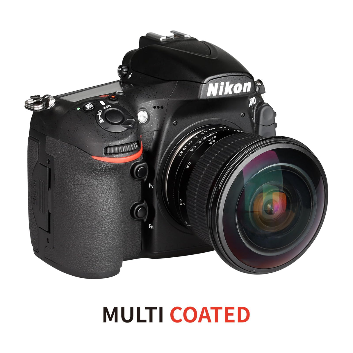 Meike 8MM f3.5 Rectángulo Meke Ultra Gran Angular Enfoque Manual Objetivo Ojo de Pez para Nikon F DX Soporte APS-C DSLR Cámaras