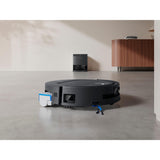ECOVACS DEEBOT T80 Omni Robot Aspirador Fregasuelos, 18000 Pa, Auto Secado y Lavado Instantáneo con Agua a 40-75 °C, Mopa OZMO Roller, ZeroTangle 3.0 Antienredos, Negro
