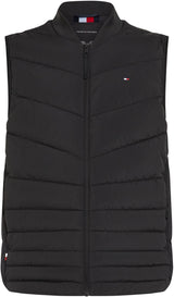 Tommy Hilfiger Chaleco Hombre Mix Quilt impermeable, Negro (Black), XXL