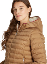 Tommy Hilfiger Cazadora acolchada Mujer Padded reversible, Beige (Safari Canvas), S