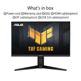 ASUS Monitor de juegos TUF Gaming VG27AQML1A 27" (QHD (2560x1440), overclock de hasta 260Hz (240Hz nativo), ELMB Sync, FreeSync Premium, 1ms (GTG), Overdrive Variable, 100% sRGB, DisplayHDR 400)