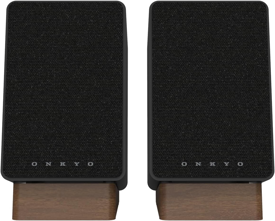 ONKYO Creator Series GX-30ARC Powered Speakers, Black - 4" woofer, HDMI ARC, USB/C, Line/Phono, Optical Ports, Bluetooth 5.3 Audio connectivity