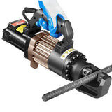 VEVOR Cortadora de Varillas de Refuerzo Hidráulica Eléctrica Portátil de 1500 W, hasta 4-22 mm en 2,5 Segundos, Acero de Alta Potencia con Accesorios Ricos en Aceite, Negro, 435 x 110 x 210 mm