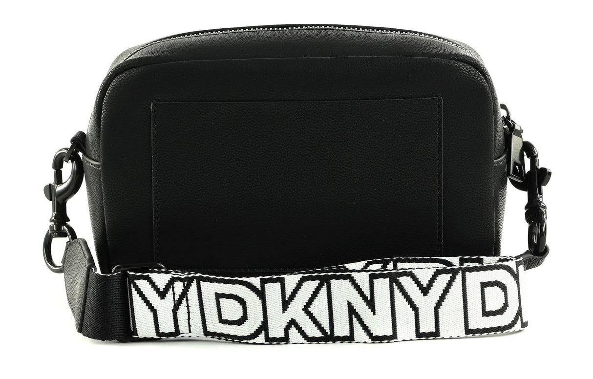 DKNY Kenza Camera Bag, Estuche para la Camara De Las Mujeres, Black/Black, 8.6" W x 5.7" H X 3.1" D