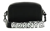 DKNY Kenza Camera Bag, Estuche para la Camara De Las Mujeres, Black/Black, 8.6" W x 5.7" H X 3.1" D