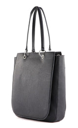 Tommy Hilfiger Mujer Bolso Tote TH Emblem Work Tote con Cremallera, Negro (Black), Talla Única