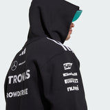 Adidas Hombre Mercedes - AMG Petronas Formula One Team Team Hood Men, Black/White, M