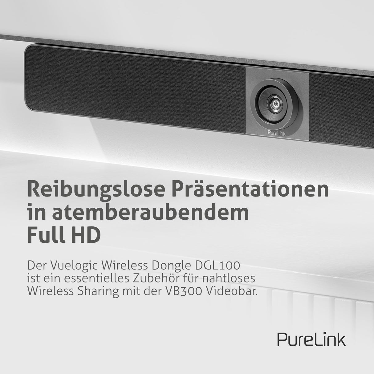 PureLink Vuelogic - Dongle inalámbrico para VB300 Videobar, USB-C, transmisión de vídeo 1080p, Doble Banda, fácil de Usar, Plug and Play, Compatible con Windows, Mac, Android