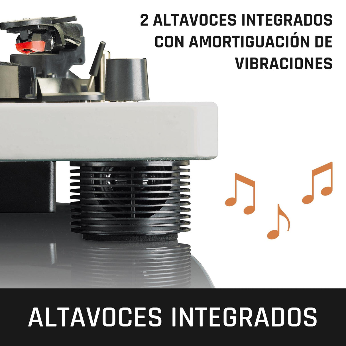Lenco LS-50 Giradiscos con puerto USB, en carcasa de madera con altavoces integrados y amplificador integrado, 2 x 3 vatios
