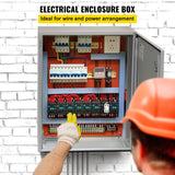 VEVOR Caja eléctrica 70 x 50 x 20 cm caja para exteriores IP65 resistente al agua y al polvo caja de conexiones con bisagras de acero al carbono laminado en frío para uso en interiores y exteriores