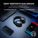 Razer Barracuda X - Auriculares Inalámbricos Multiplataforma para Juegos y Móviles, SmartSwitch Dual Wireless, Diseño Ergonómico de 250 g, TriForce 40mm, Micrófono Cardioide, Negro