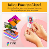 KODAK Smile+ Cámara Digital instantánea 2-en-1 y Impresora Bluetooth - 10MP, Lente giratoria con Efectos, Fotos Adhesivas Zink 2x3”, Imprime Desde App en Dispositivos Inteligentes - Rosa
