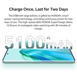 HONOR Magic 5 Lite, teléfonos móviles desbloqueados y sin SIM, smartphone 5G, 8 GB + 256 GB, pantalla AMOLED curvada de 120 Hz de 6.6 pulgadas, cámara trasera triple de 64 MP, batería de 5100 mAh, SIM