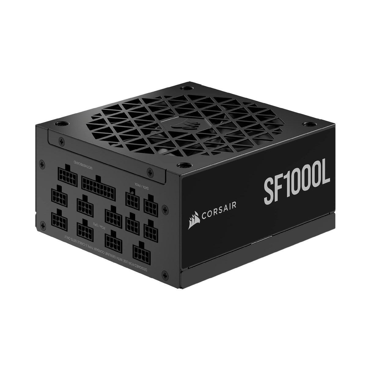 Corsair SF1000L Fuente de Alimentación SFX Totalmente Modular de Bajo Ruido - Compatible Con ATX 3.1 y PCIe 5.1 - Ventilador Silencioso PWM de 120 mm - Eficiencia 80 PLUS Gold - Modo RPM Cero - Negro