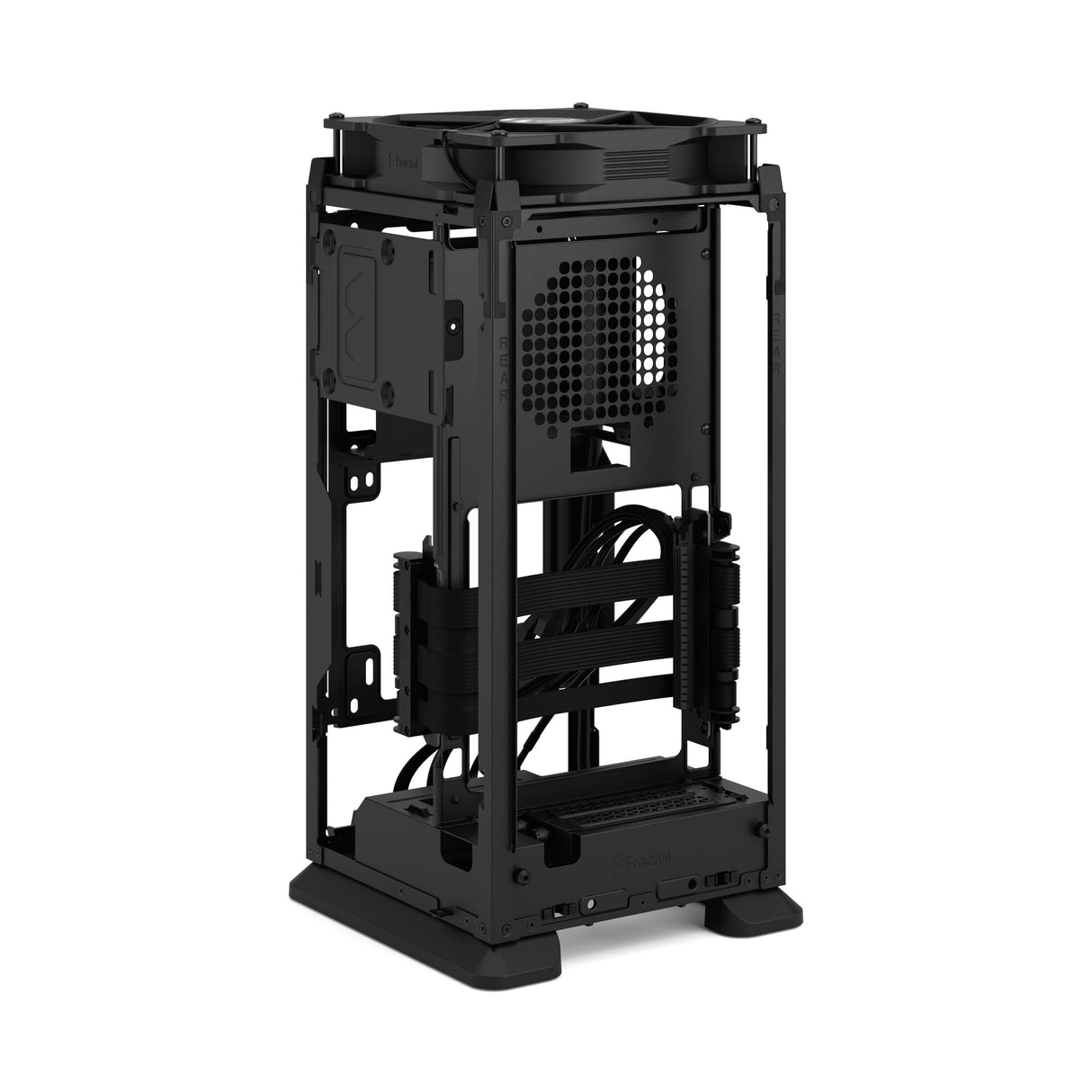 Fractal Design Mood Black PC Case - Sleek Fabric Design, 180mm Top Fan, Conceals 325mm Graphics Card, m-ITX Motherboard Compatible, Easy Access Build, Efficient Cooling