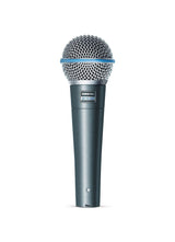 Shure Beta 58A Micrófono Vocal dinámico supercardioide de un Solo Elemento para Escenario y Estudio, Incluye Adaptador de Soporte Ajustable A25D, Adaptador de Rosca de 5/8 a 3/8