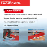 Fischer - Pintura impermeabilizante embaldosable 15L para terrazas, tejados, transitable, Gris