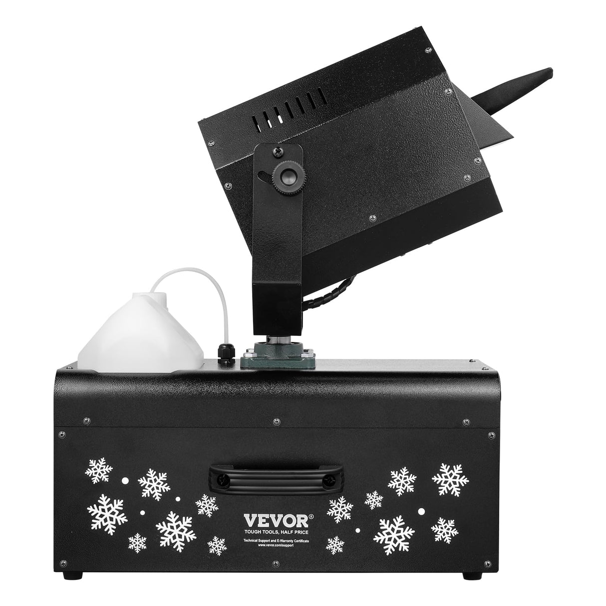 VEVOR 2000 W Máquina de Fabricar Nieve de 450 x 27 x 300 mm Máquina para Hacer Copos de Nieve con Control Remoto Inalámbrico y Cable, Tanque de 5 L para Interiores para Fiestas Navideñas, Bodas