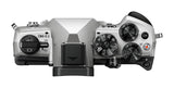 Cámara Micro Cuatro Tercios OM SYSTEM OM-5 Mark II, Sensor Live Mos de 20 MP, estabilización de Imagen de 5 Ejes, Sellado contra la Intemperie IP53, Disparo de Alta resolución a Pulso de 50 MP, Plata